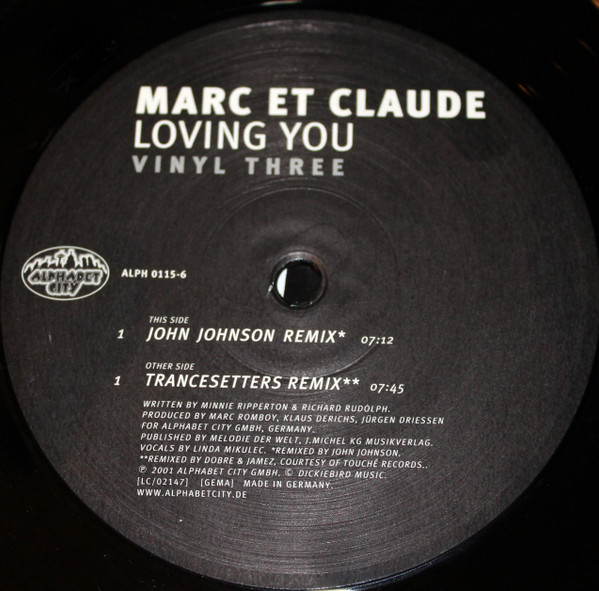 Marc Et Claude - Loving You | Alphabet City (ALPH 0115-6)