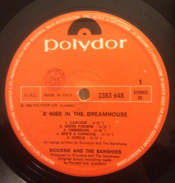 Siouxsie & The Banshees - A Kiss In The Dreamhouse | Polydor (2383 648) - 3
