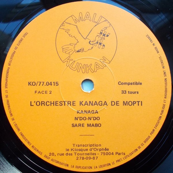 L'Orchestre Kanaga De Mopti - L'Orchestre Kanaga De Mopti | Mali Kunkan (KO/77.0415) - 4 L'Orchestre Kanaga De Mopti - L'Orchestre Kanaga De Mopti | Mali Kunkan (KO/77.0415) - 4