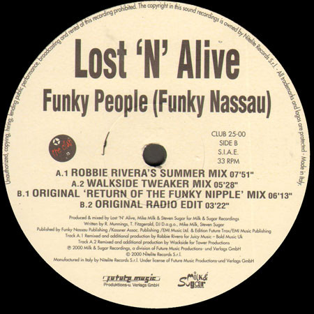 Lost 'N' Alive - Funky People (Funky Nassau) | Nitelite The Club Records (CLUB 25-00) - 4 Lost 'N' Alive - Funky People (Funky Nassau) | Nitelite The Club Records (CLUB 25-00) - 4