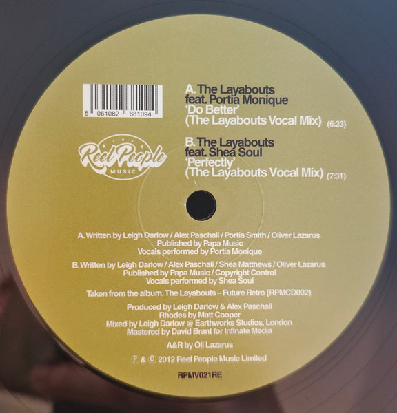 The Layabouts - Do Better / Perfectly | Reel People Music (RPMV021RE) - 4