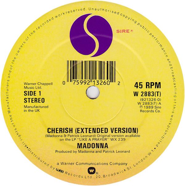 Madonna - Cherish | Sire (W2883T) - 3