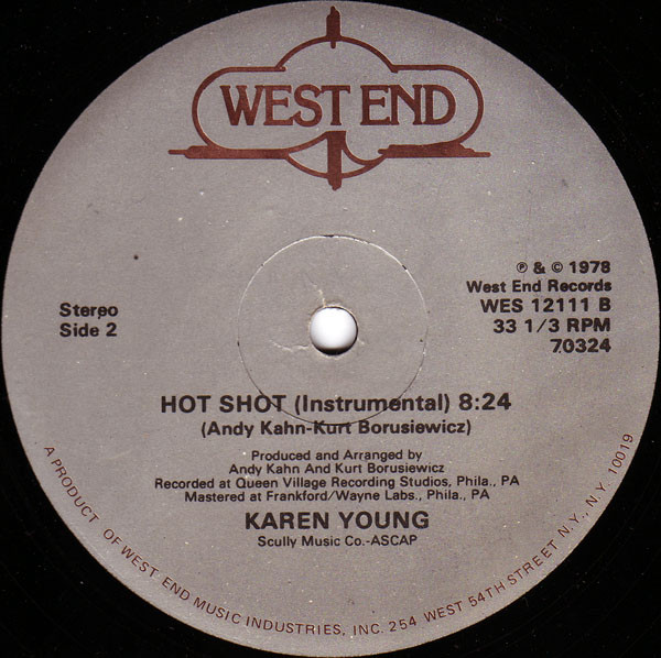Karen Young - Hot Shot | West End Records (WES 12111) - 2