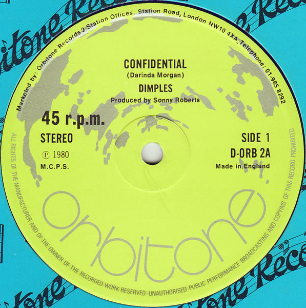 Dimple Hinds - Confidential | Orbitone Records (D-ORB 2)