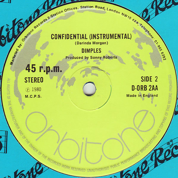 Dimple Hinds - Confidential | Orbitone Records (D-ORB 2) - 2