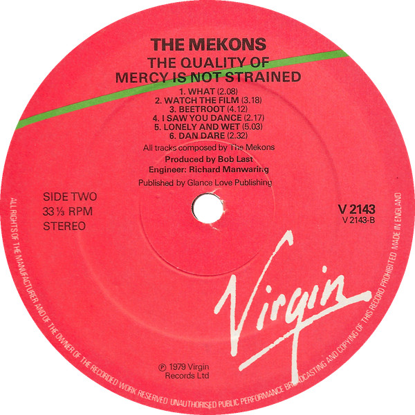 The Mekons - The Quality Of Mercy Is Not Strnen | Virgin (V2143) - 4 The Mekons - The Quality Of Mercy Is Not Strnen | Virgin (V2143) - 4