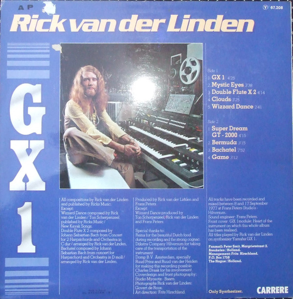 Rick van der Linden - GX 1 | Carrere (67.208) - 2