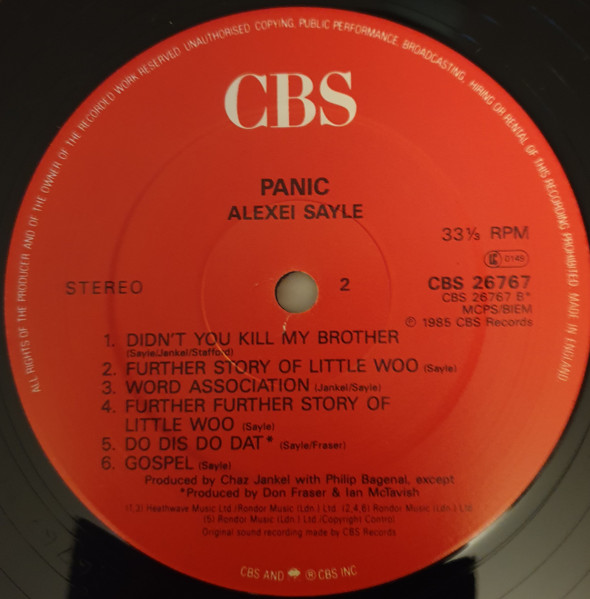 Alexei Sayle - Panic | CBS (CBS 26767) - 4