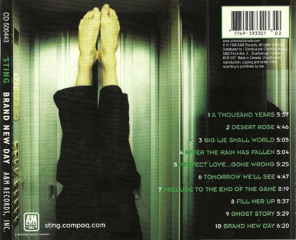 Sting - Brand New Day | A&M Records (CD 500443) - 3