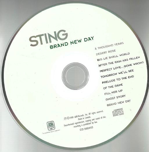Sting - Brand New Day | A&M Records (CD 500443) - 2