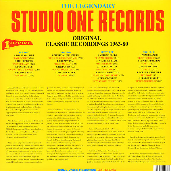 Various - The Legendary Studio One Records (Original Classic Recordings 1963-1980) | Soul Jazz Records (SJRLP248)