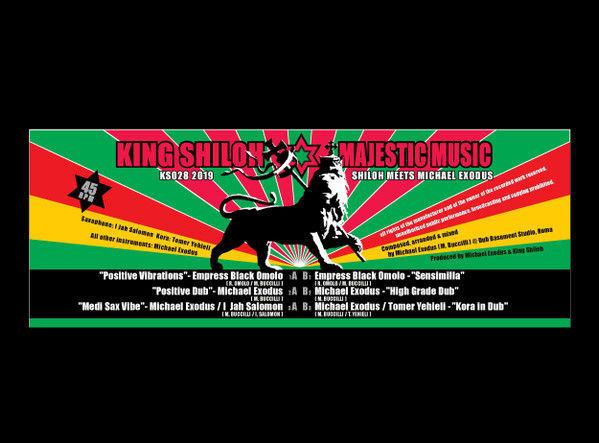 King Shiloh Meets Michael Exodus / Black Omolo - Positive Vibration / Sensimilla | King Shiloh Records (KS028-2019) - 2
