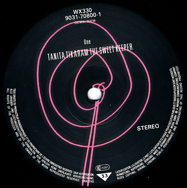 Tanita Tikaram - The Sweet Keeper | WEA (WX330) - main Tanita Tikaram - The Sweet Keeper | WEA (WX330) - main