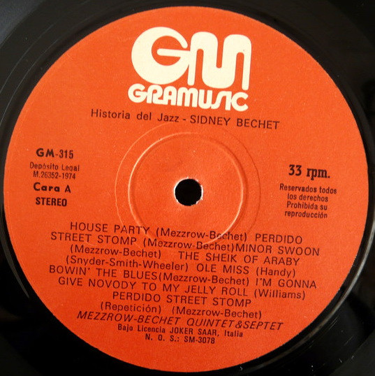 Sidney Bechet - Sidney Bechet | Gramusic (GM-315) - 3