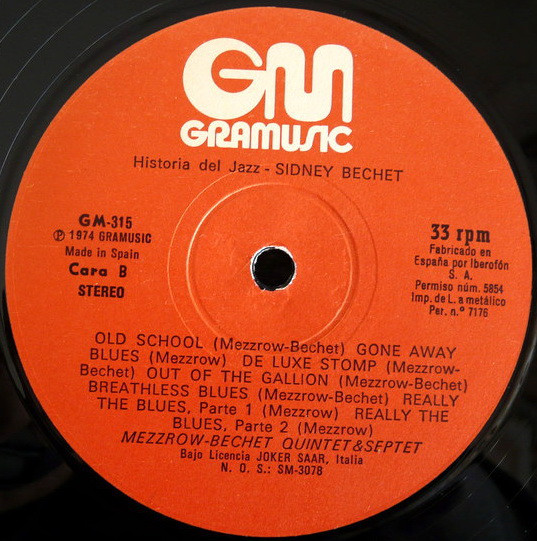 Sidney Bechet - Sidney Bechet | Gramusic (GM-315) - 4