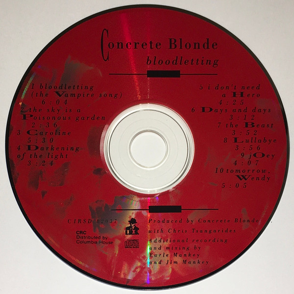 Concrete Blonde - Bloodletting (CD) | I.R.S. Records (CIRSD-82037) - 3 Concrete Blonde - Bloodletting (CD) | I.R.S. Records (CIRSD-82037) - 3