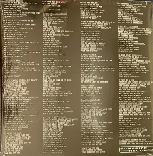 Doom - World Of Shit | Sonarize Records (SZR-009) - 4