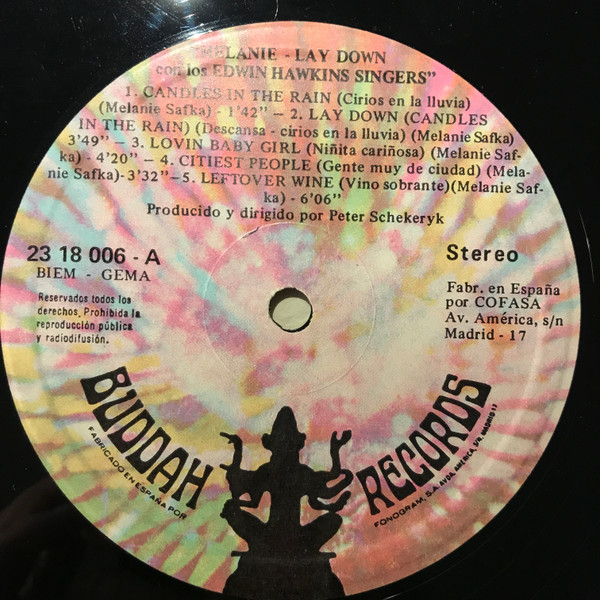 Melanie - Melanie Featuring Lay Down | Buddah Records (23 18 006) - 3