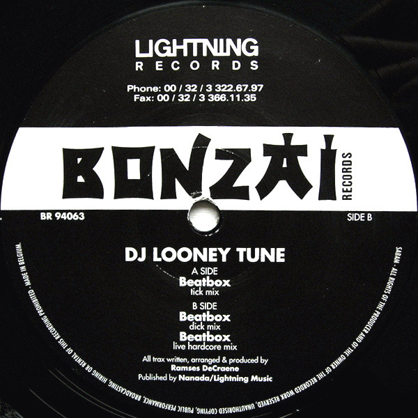 DJ Looney Tune - Beatbox | Bonzai Records (BR 94063) DJ Looney Tune - Beatbox | Bonzai Records (BR 94063)