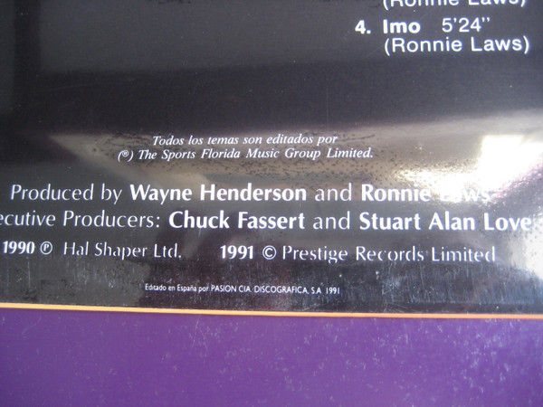 Ronnie Laws - True Spirit | Area Creativa (4P-059) - 4