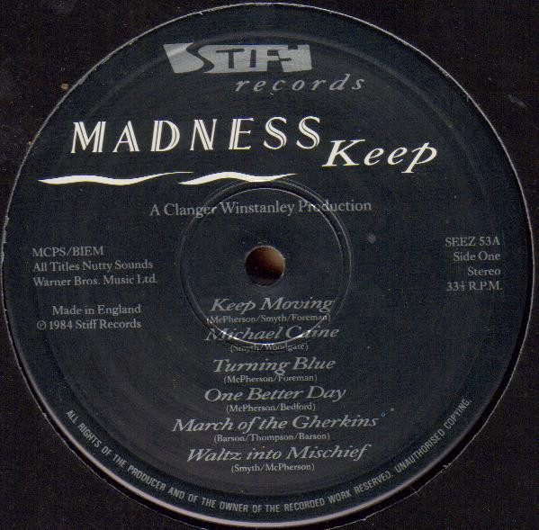 Madness - Keep Moving | Stiff Records (SEEZ 53) - 3