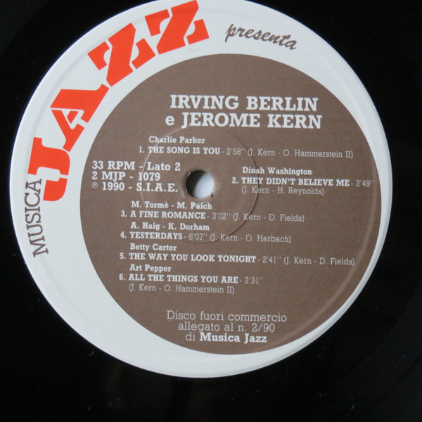Various - I Song Di Irving Berlin E Jerome Kern | Musica Jazz (2MJP 1079) - 3