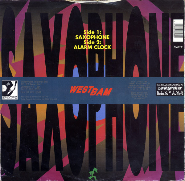 WestBam - Saxophone | Cygnet Records (CYGT 2) - 2