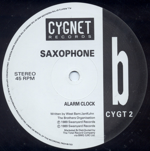 WestBam - Saxophone | Cygnet Records (CYGT 2) - 4