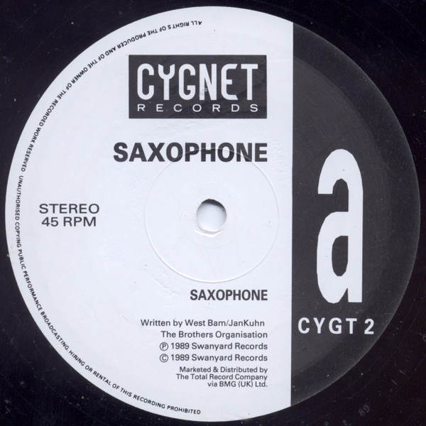 WestBam - Saxophone | Cygnet Records (CYGT 2) - 3