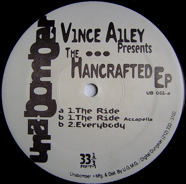 Vince Ailey - The Hancrafted EP | Unabomber (UB 001) - main