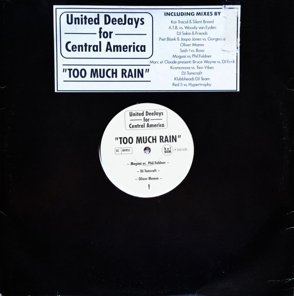 United Deejays For Central America - Too Much Rain | CDL - Cologne Dance Label (P 520 529)