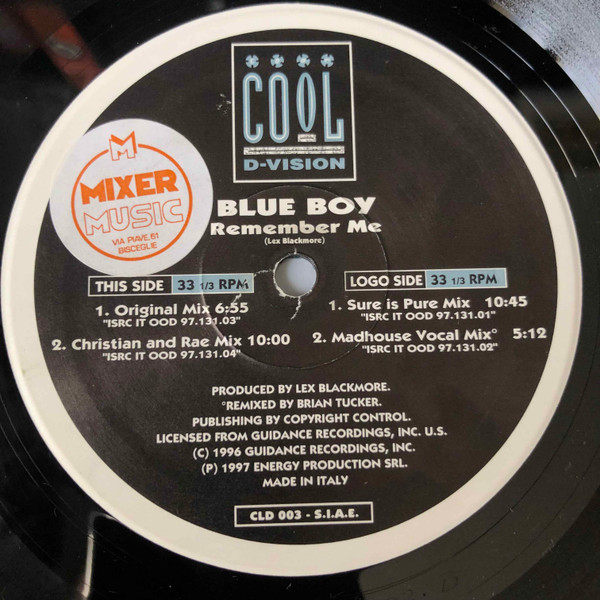 Blue Boy - Remember Me | Cool D:vision (CLD 003) - 3 Blue Boy - Remember Me | Cool D:vision (CLD 003) - 3