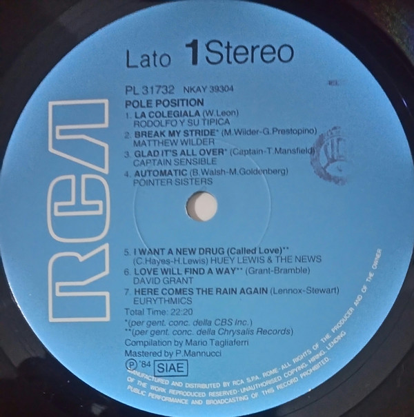 Various - Pole Position | RCA (PL 31732)