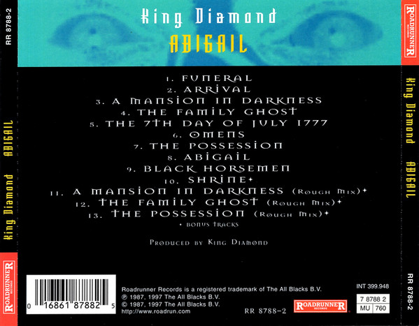 King Diamond - Abigail CD | Roadrunner Records (RR 8788-2) - 2