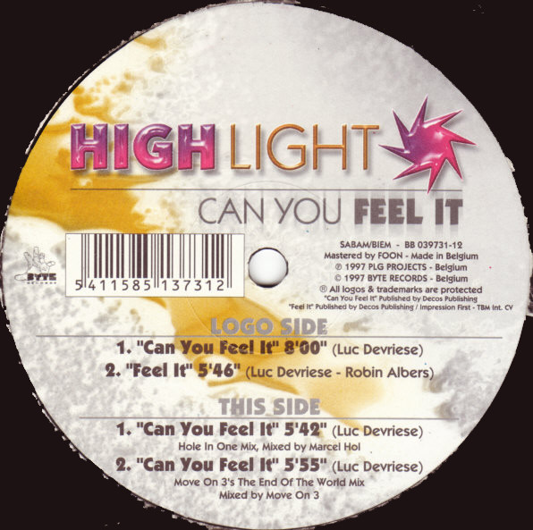 Highlight - Can You Feel It | Byte Records (BB 039731-12) - main Highlight - Can You Feel It | Byte Records (BB 039731-12) - main