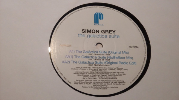 Simon Grey - The Galáctica Suite | Papa Records (PAPA028) - 3 Simon Grey - The Galáctica Suite | Papa Records (PAPA028) - 3