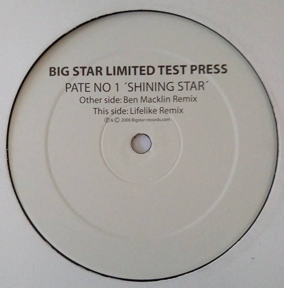 Pate No.1 - Shining Star | Big Star Records (BIG V 175) - main
