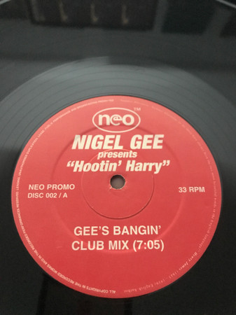 Nigel Gee / Cindy Mizelle - Hootin' Harry / Shine On Me | Neo (NEO PROMO DISC 002)