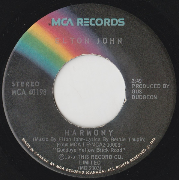 Elton John - Bennie And The Jets | MCA Records (MCA 40198) - 2