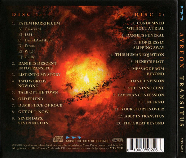 Ayreon - Transitus | Music Theories Recordings (MTR76232) - 2 Ayreon - Transitus | Music Theories Recordings (MTR76232) - 2