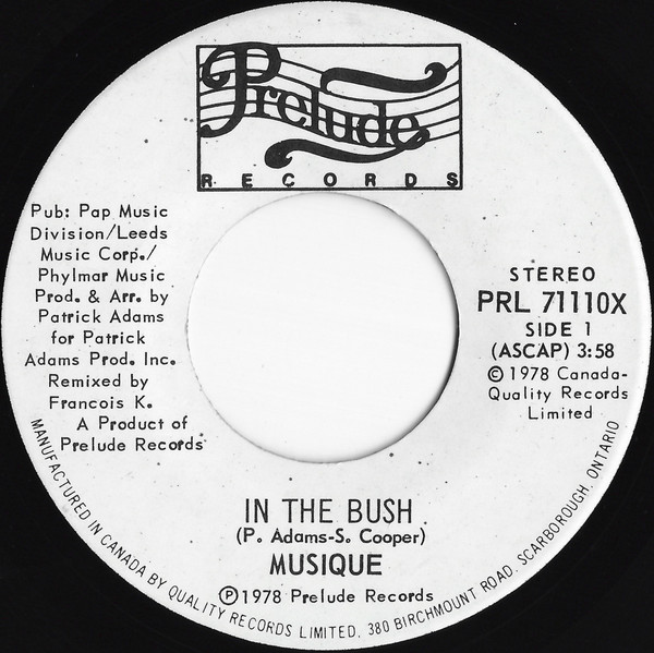 Musique - In The Bush | Prelude Records (PRL 71110X)