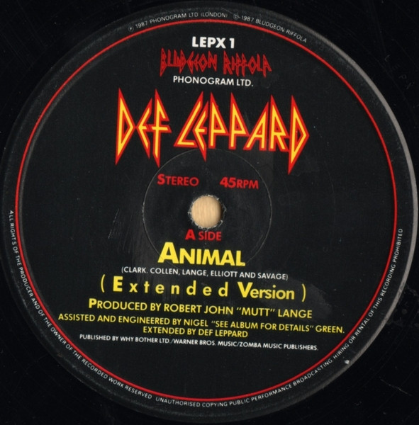 Def Leppard - Animal | Bludgeon Riffola (LEPX 1) - 3