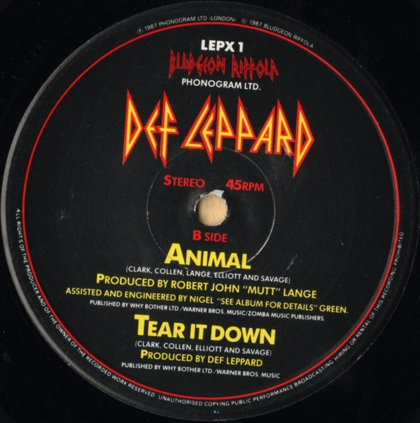 Def Leppard - Animal | Bludgeon Riffola (LEPX 1) - 4
