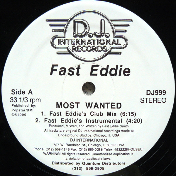 Fast Eddie - Most Wanted | D.J. International Records (DJ999) Fast Eddie - Most Wanted | D.J. International Records (DJ999)