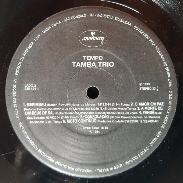 Tamba Trio - Tempo | Mercury (528 124-1) - 4 Tamba Trio - Tempo | Mercury (528 124-1) - 4