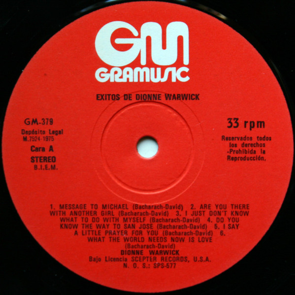 Dionne Warwick - Exitos De Dionne Warwick | Gramusic (GM-379) - 3