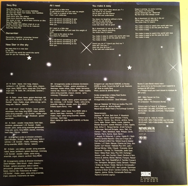 AIR French Band - Moon Safari | Source (7243 8 44978 1 1) - 5