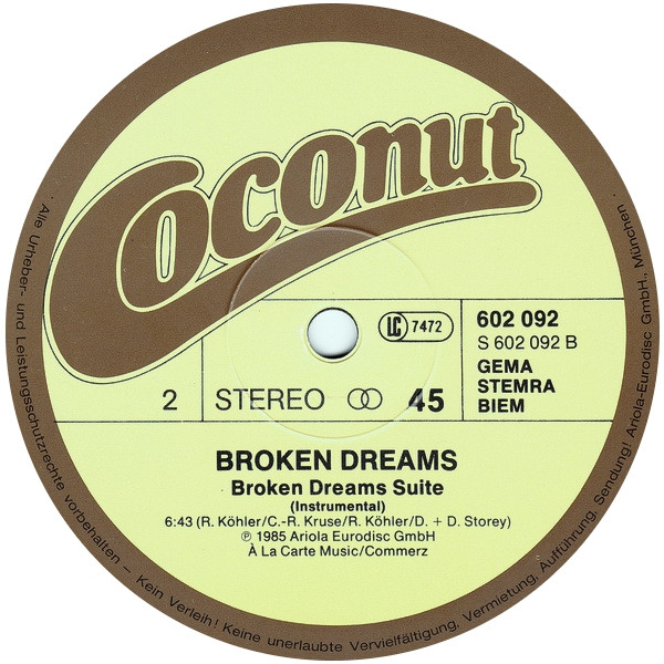 Broken Dreams - Broken Dreams | Coconut (602 092) - 4 Broken Dreams - Broken Dreams | Coconut (602 092) - 4