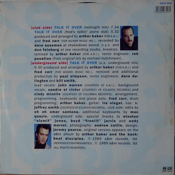 Arthur Baker And The Backbeat Disciples - Talk It Over | Breakout (USAT 655) - 2 Arthur Baker And The Backbeat Disciples - Talk It Over | Breakout (USAT 655) - 2