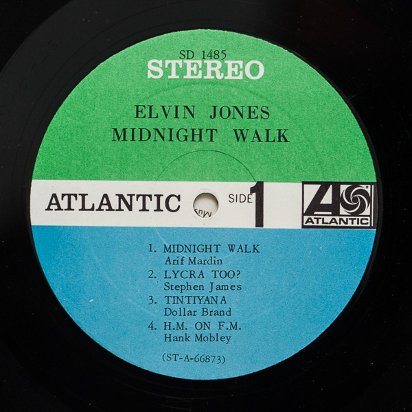 Elvin Jones - Midnight Walk | Atlantic (SD 1485) - 3